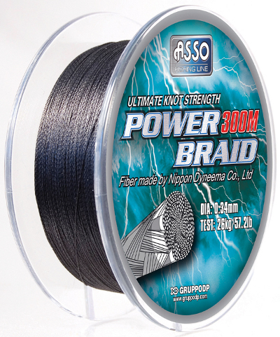 Asso Power Braid Trecciato mt. 130 mm. 0.20 kg 13.4